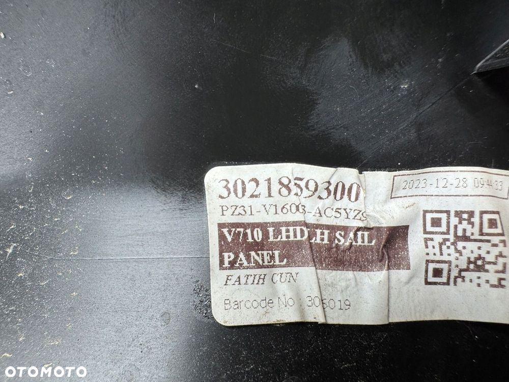 TRÓJKĄT LISTWA BŁOTNIKA LEWA FORD TRANSIT CUSTOM MK2 24r PZ31-V16003-A - 2