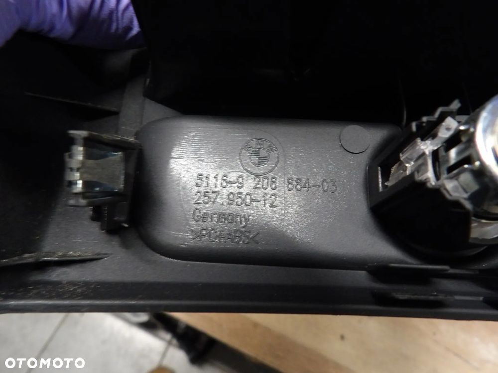 BMW - F10,F11 - OSŁONA TYLNEGO TUNELU - NAWIEW KLIMATYZACJI - 9206664 - 2