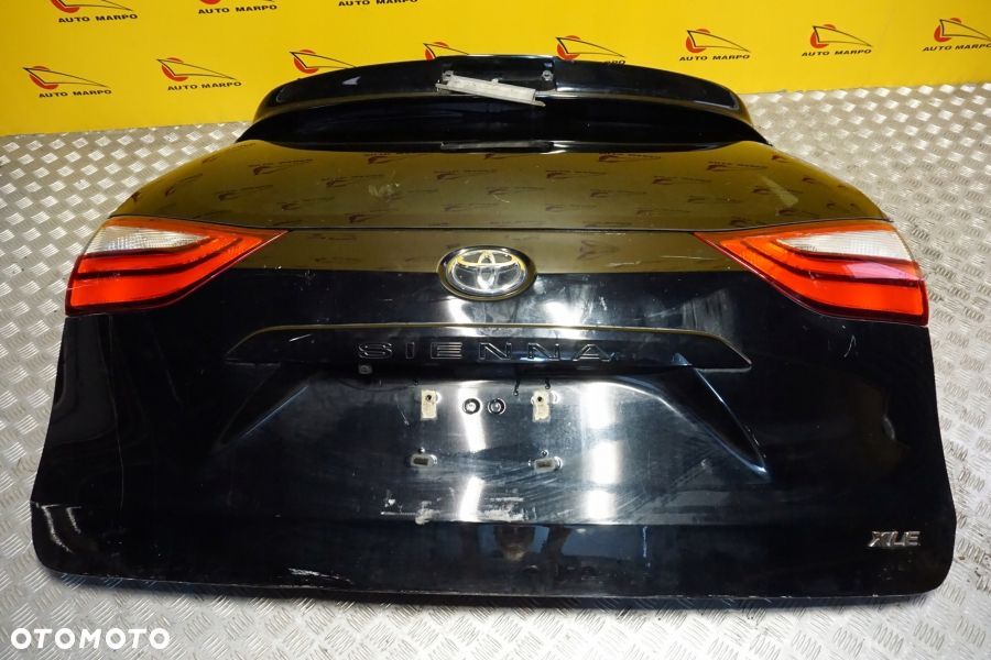 TOYOTA SIENNA 2015 2020 Klapa Bagażnika Szyba Spoiler Lampa Tył Komplet USA - 8