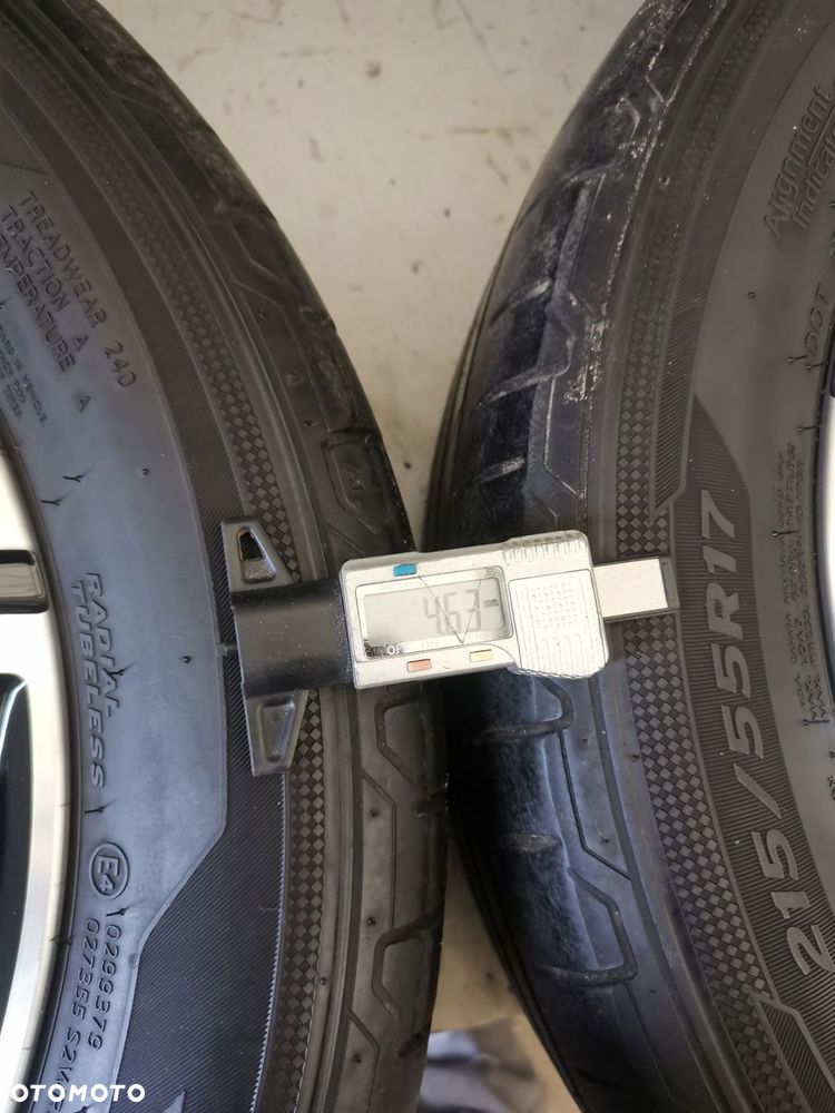 VOLKSWAGEN TOURAN VW KOLA FELGI ALUFELGI OPONY LATO 215/55R17 - 9
