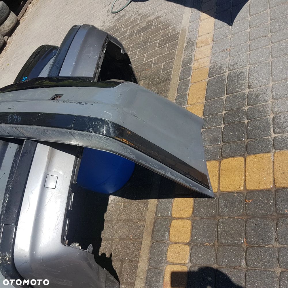 zderzak tył tylny spoiler nakładka ślizg osłona wydechu bmw 3 e46 e36 bmw 5 e39 oryginał - 6
