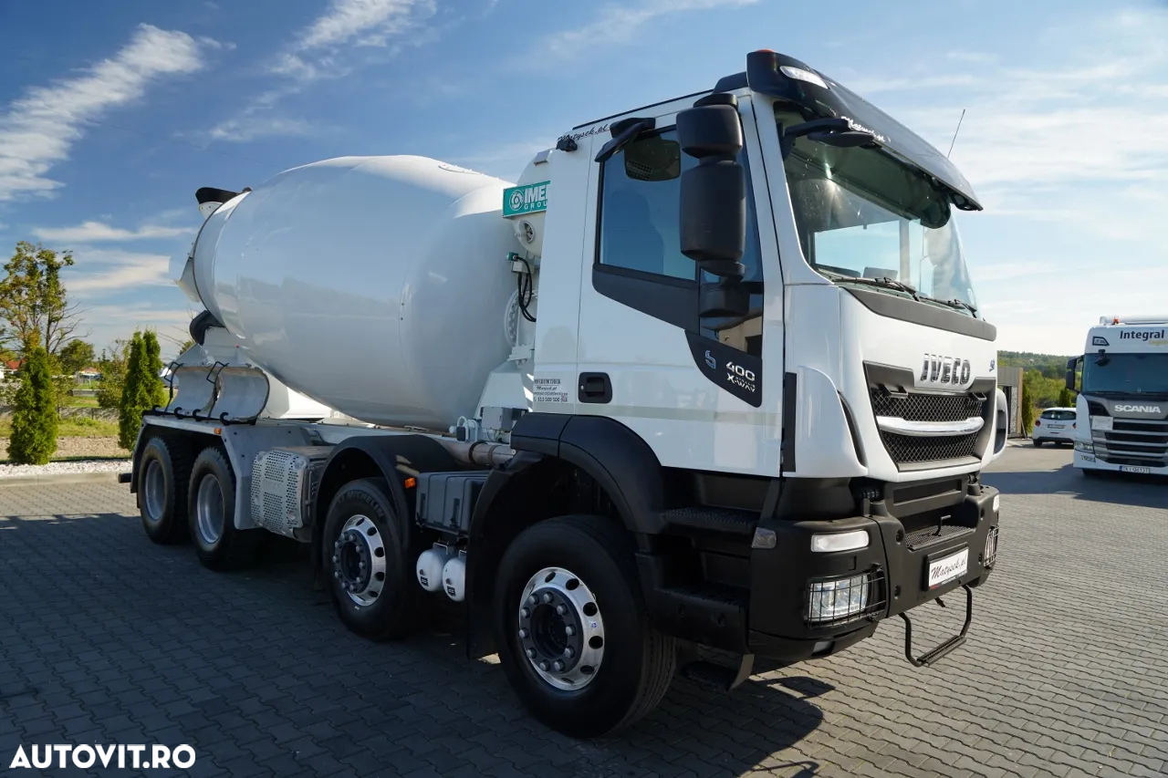Iveco 400 SL X-WAY STRALIS / 8X4 / BETONIERĂ / IMER / ANVELOPE 100% / JANTE DIN ALIAJ / - 7