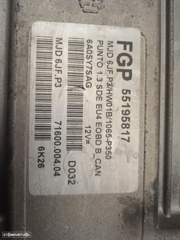 CENTRALINA MOTOR UCE FIAT PUNTO 2007 - 1