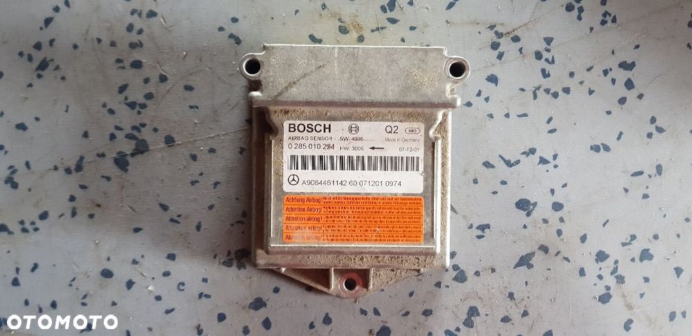 MERCEDES SPRINTER W906 MODUŁ SENSOR AIRBAG 0285010224 - 1