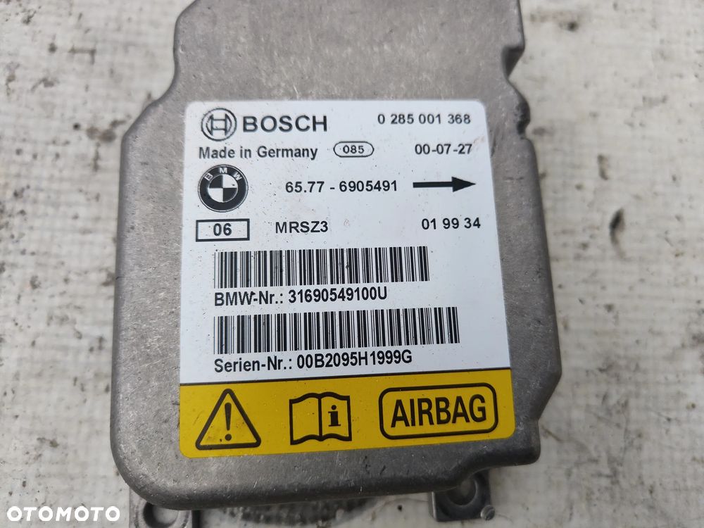 BMW E46 Sensor moduł poduszek powietrznych airbag 6905491 - 2