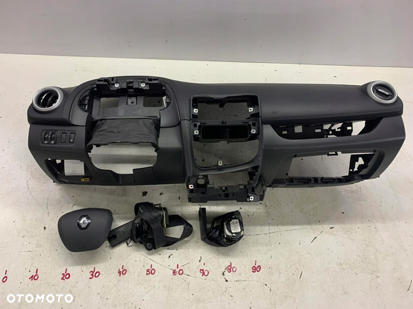 DESKA ROZDZIELCZA KONSOLA AIRBAG PASY KOMPLET RENAULT CLIO IV 12-16