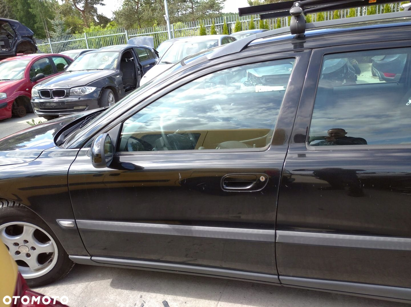 VOLVO V70 2 II 00- S60 I DRZWI LEWE PRZÓD PRZEDNIE CZARNE 019-26 - 2