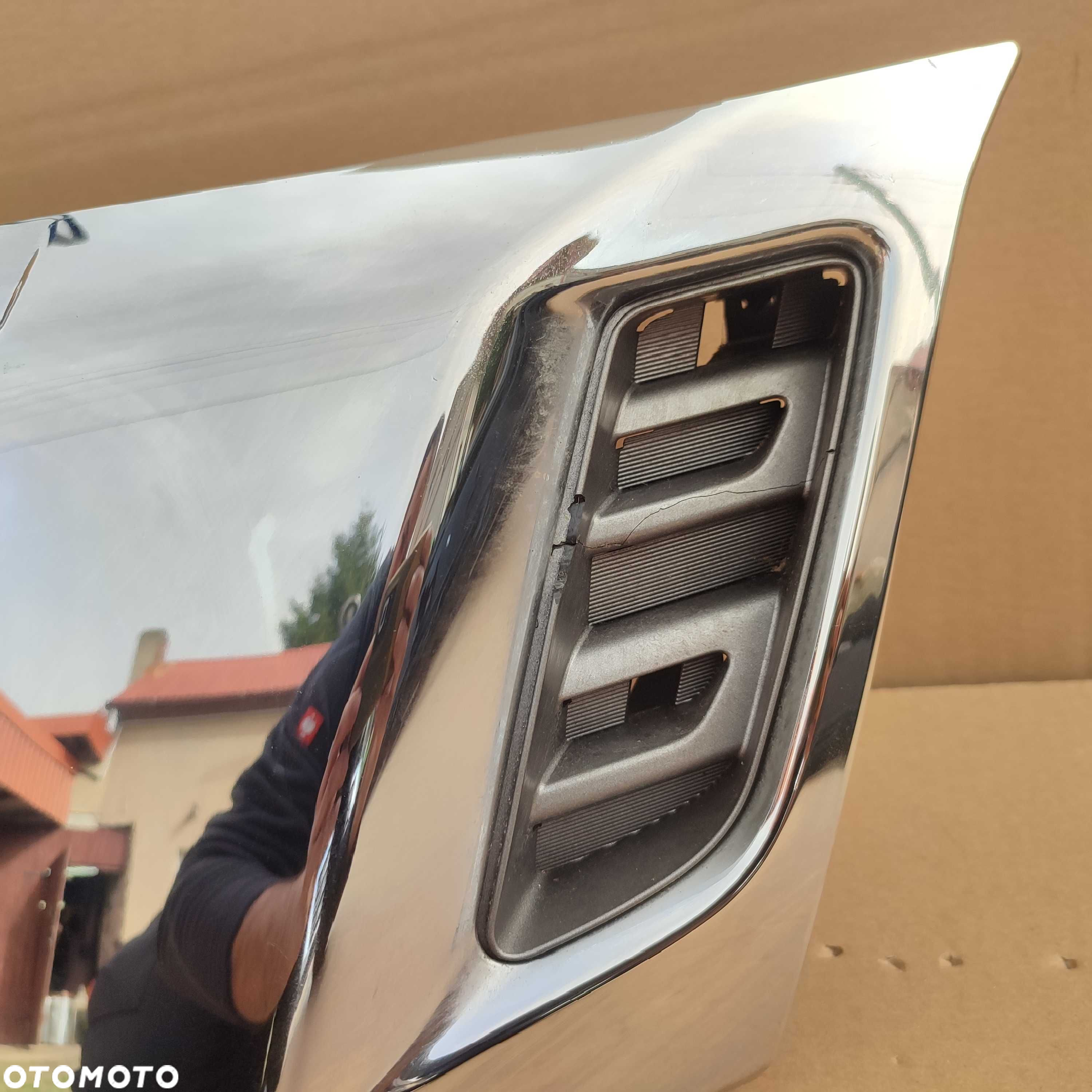 Nissan Navara NP300 D40 15-19 grill atrapa zderzaka chrom kratka - 7