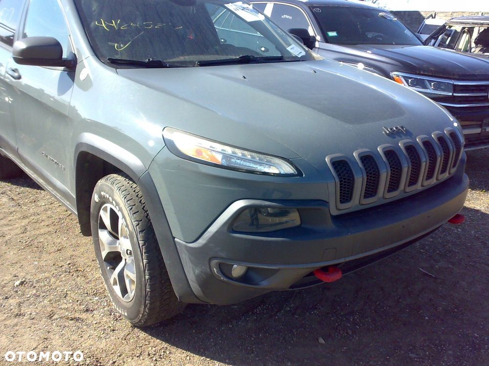 jeep cherokee trailhawk 14-18 zderzak przedni przód maska lampa błotnik pas - 2