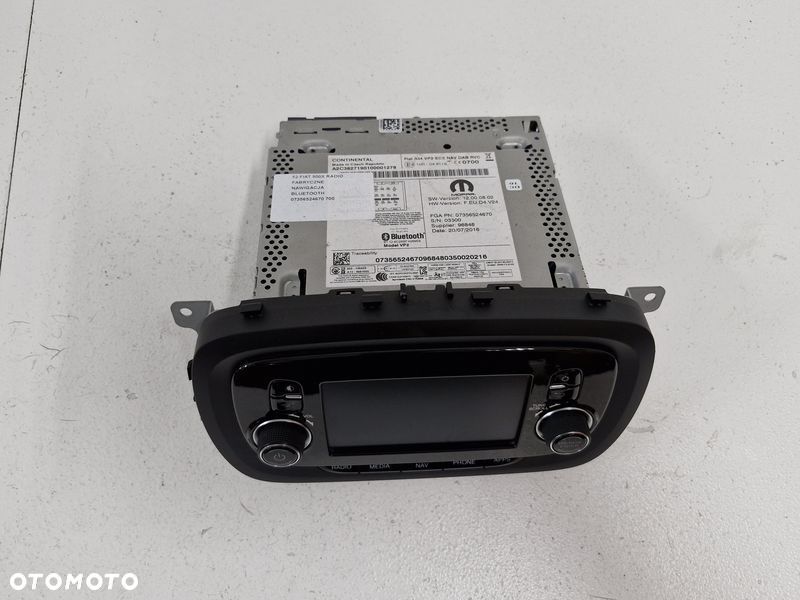 fiat 500x radio fabryczne nawigacja navi bluetooth 07356524670 - 5