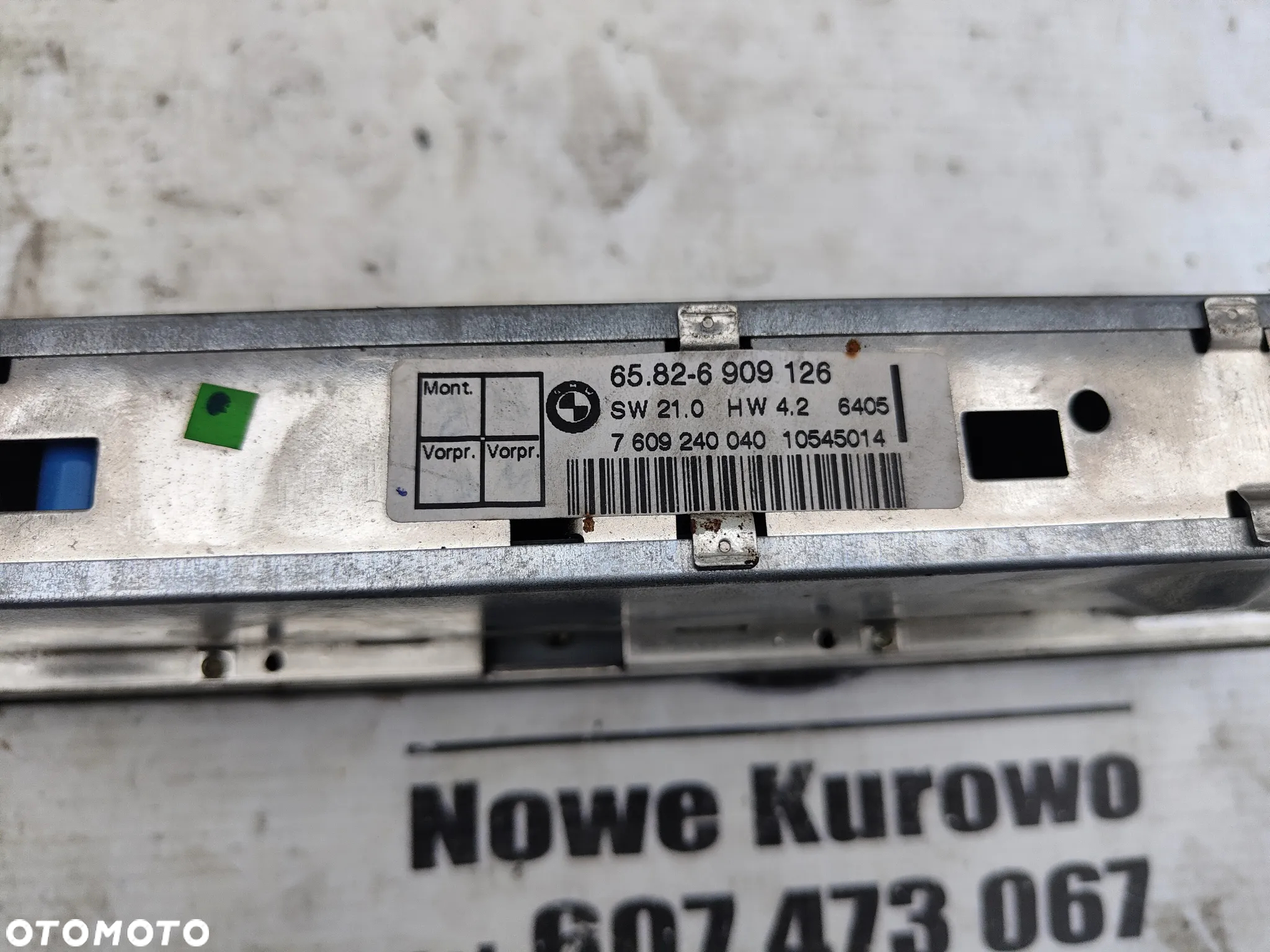 BMW E39 Wyświetlacz radia DSP 6909126 - 4