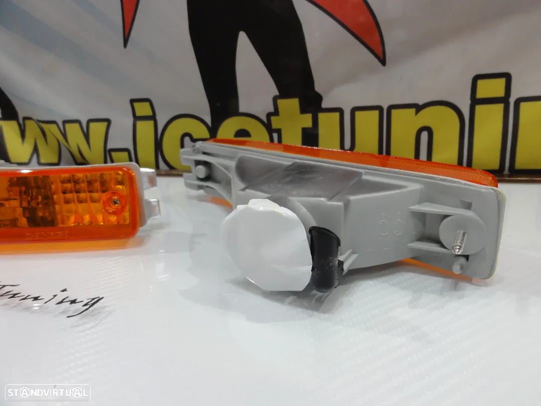 Farolins / farois / Pisca frontal Honda Civic 90-91, Honda CRX 90-91 fundo Laranja EURO look - 10