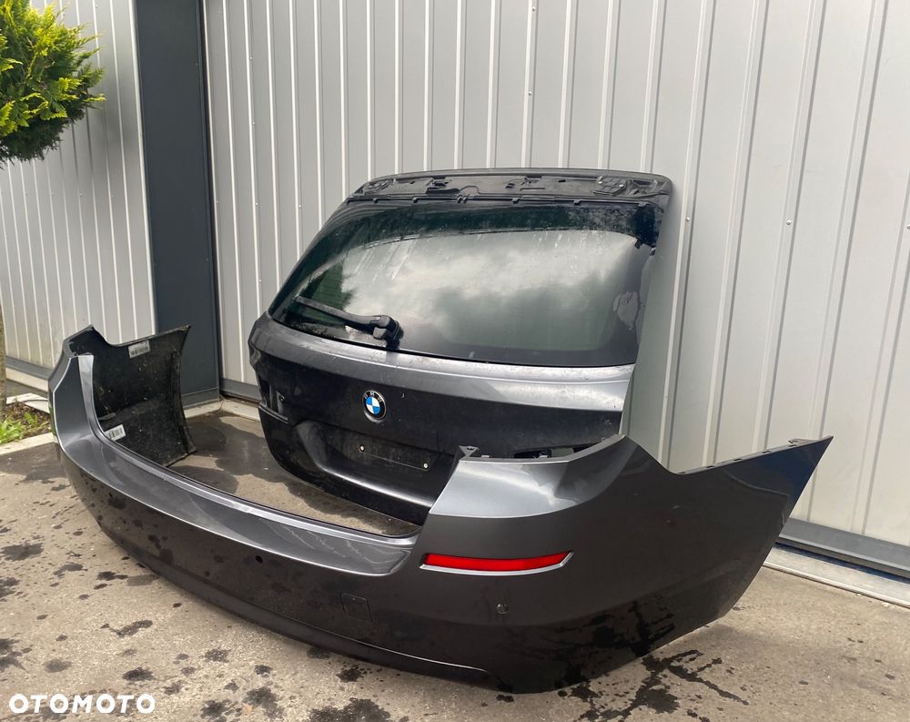 BMW 5 V  F11 F 11 kompletna KLAPA TYLNA z szybą tył pokrywa BAGAŻNIKA TYLNIA + zderzak tylny tylni tył B39 szyba tylna tylnia klapy w klapę tylną tył - 6