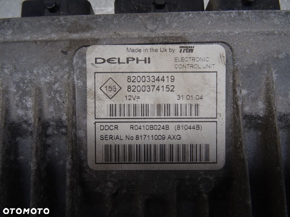 RENAULT MEGANE II SEDAN 02-05 1.5DCI KOMPUTER STEROWNIK SILNIKA 8200334419 - 2