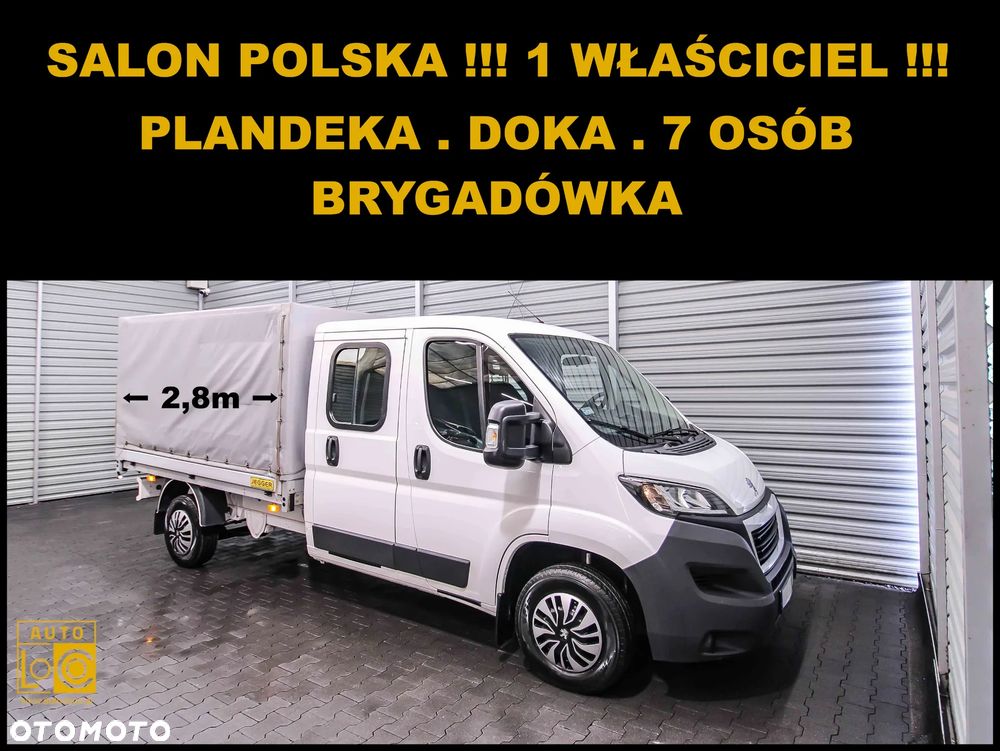 Peugeot BOXER DOKA PLANDEKA BRYGADÓWKA 7 OSÓB - 1