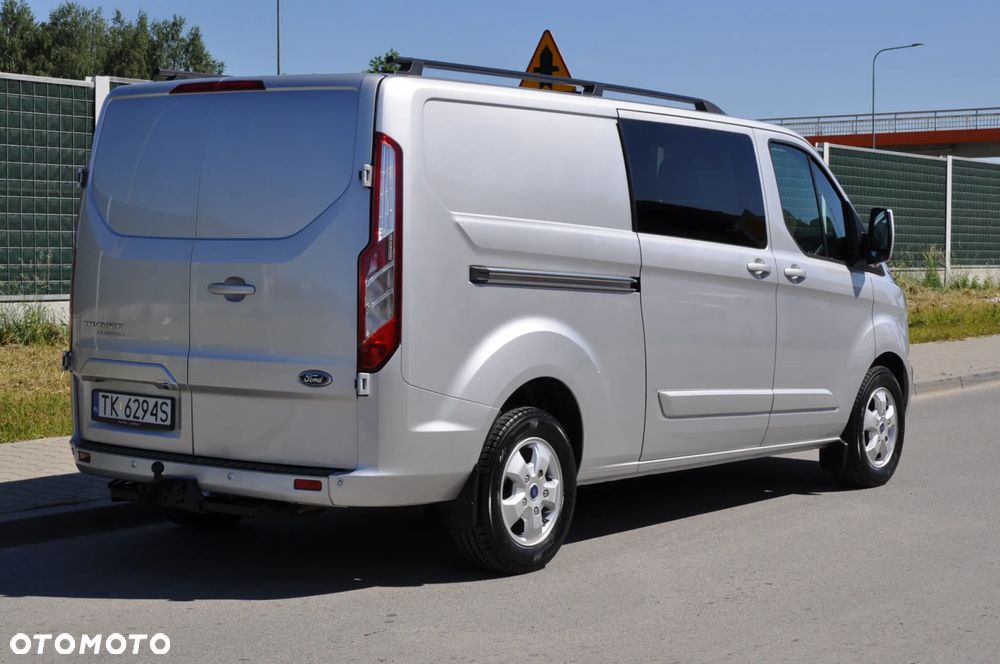 Ford TRANSIT CUSTOM 170 KM M6 Limited DCiV 290 L2 5 osobowy Brygadowy Krajowy I Właściciel Serwisowany Drzwi przesuwne z dwóch stron - 16