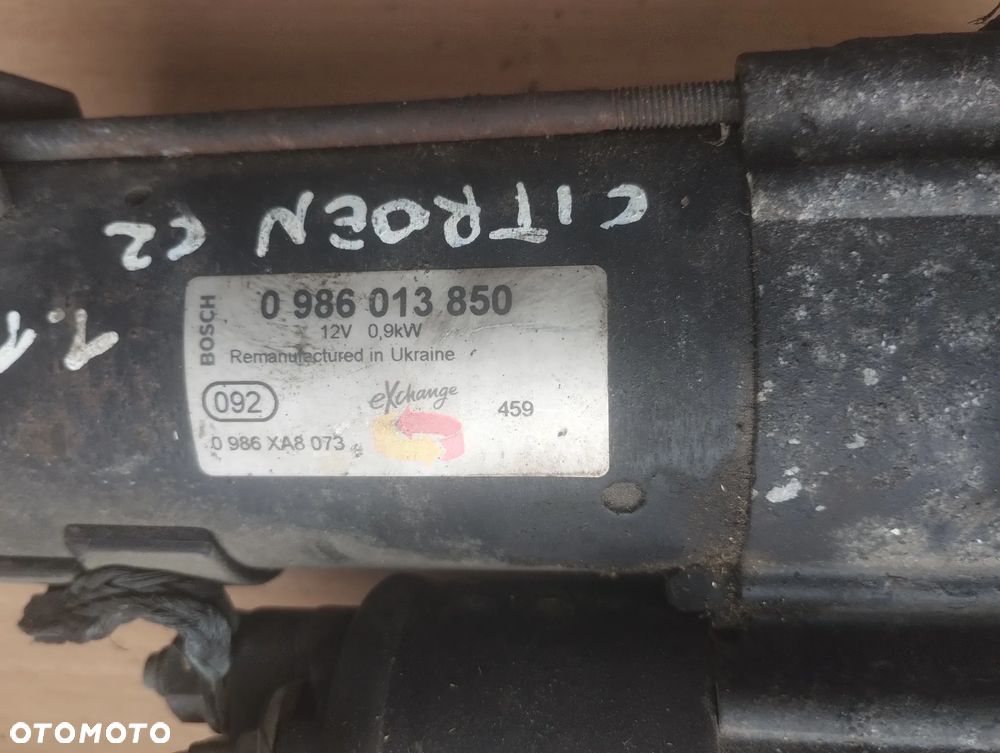 CITROEN C2 C3 1,1 B 02-09 ROZRUSZNIK BOSCH 0986013850 * - 2