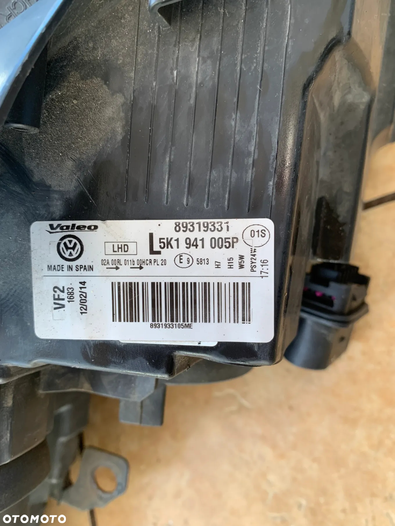 VW Golf VI lampa przednia Lewa 5K1941005P - 4