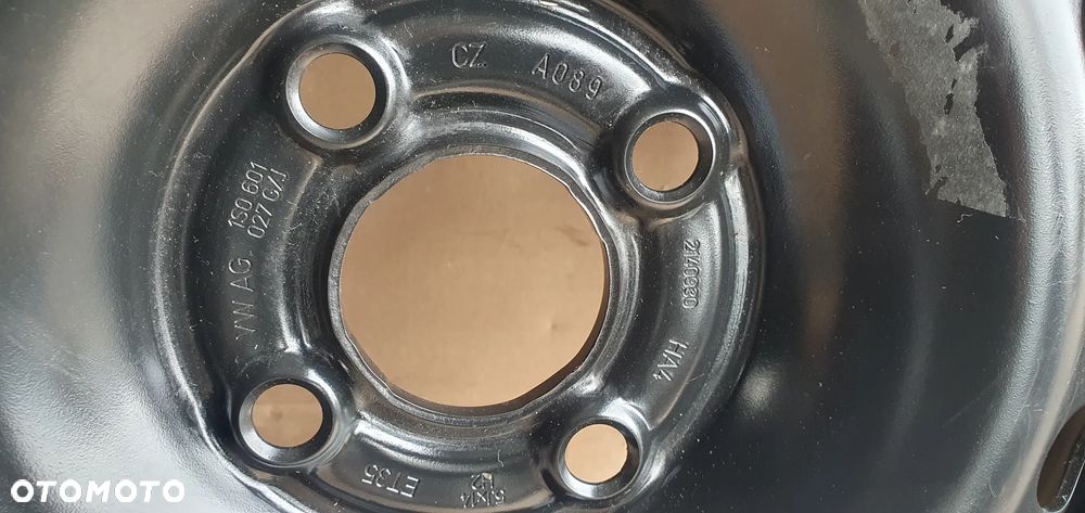 Felga stalowa zapas 4x100 ET35 5J 165/70 R14 VW UP 1S0601027G 1S0601027J - 11
