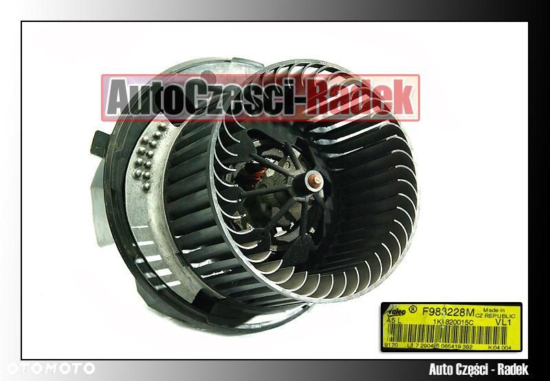 TOURAN CADDY EOS AUDI A3 JETTA WENTYLATOR DMUCHAWY - 1