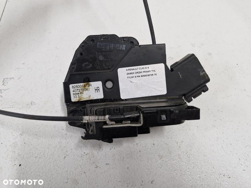 RENAULT CLIO IV 4 ZAMEK DRZWI PRAWY TYŁ TYLNY 6 PIN 825001873R - 3