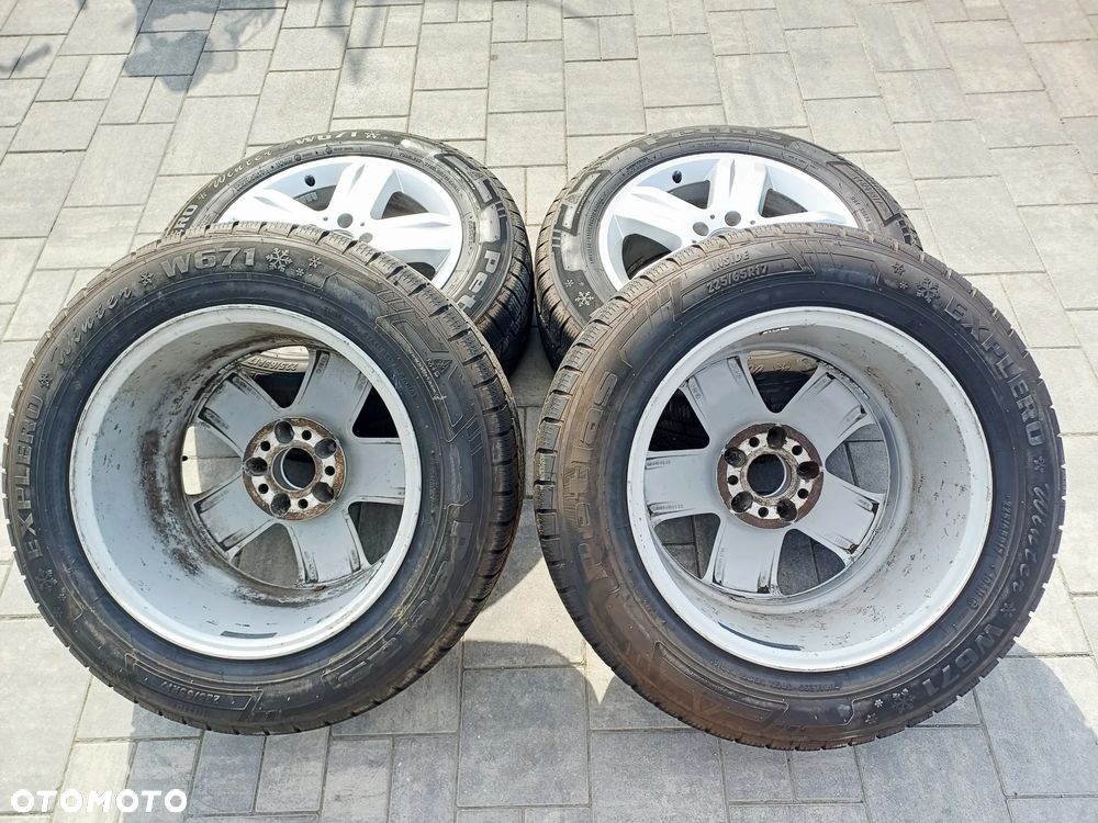 FELGI Z OPONAMI KOŁA ALUMINIOWE MERCEDES ML W163 R17 5X112 ET52 66,6 mm A1634013902 OPONY PETLAS EXPLERO 225/65 R17 2023r ZIMA NR26 - 14