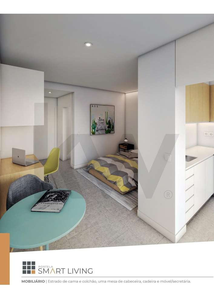 Apartamento T0 Novo com Lugar de Estacionamento na Quinta da Portela, - Grande imagem: 4/9