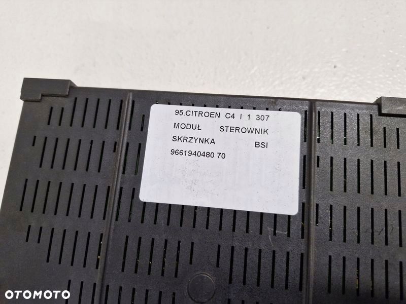 citroen c4 1 i peugeot 307 moduł sterownik skrzynka bsi 9661940480 - 5