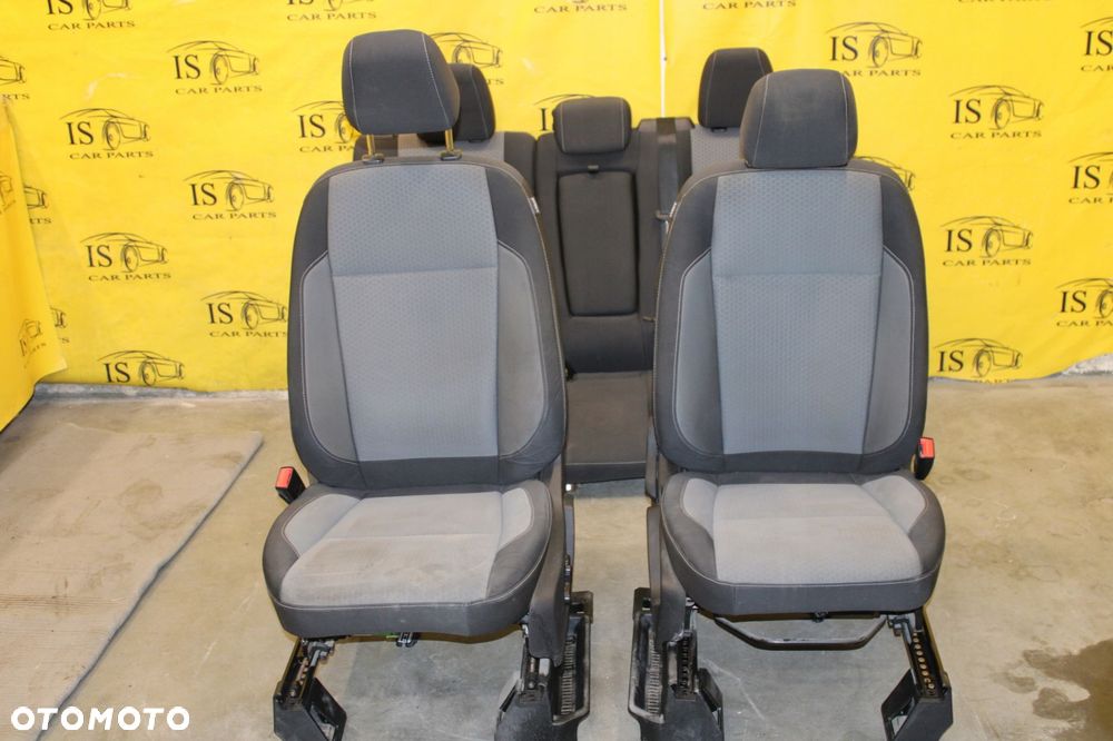 KOMPLET FOTELE PRZÓD TYŁ MATERIAŁOWE GRZANE FORD ESCAPE MK3 III LIFT - 1