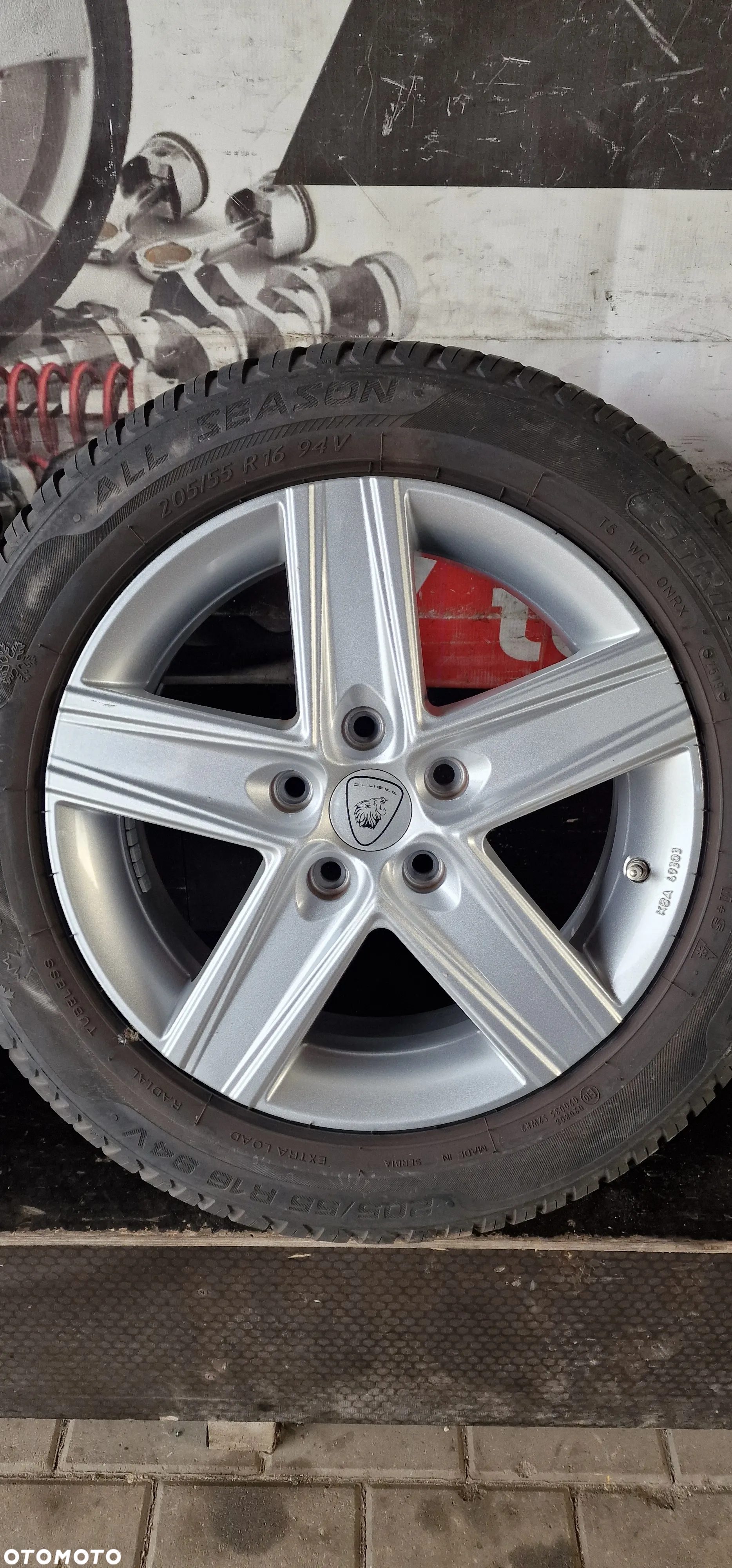 ALUFELGI+OPONY Wielosezonowe 205/55 16  VW Golf V Touran OCTAVIA II 16' 5X112 ET48 - 11
