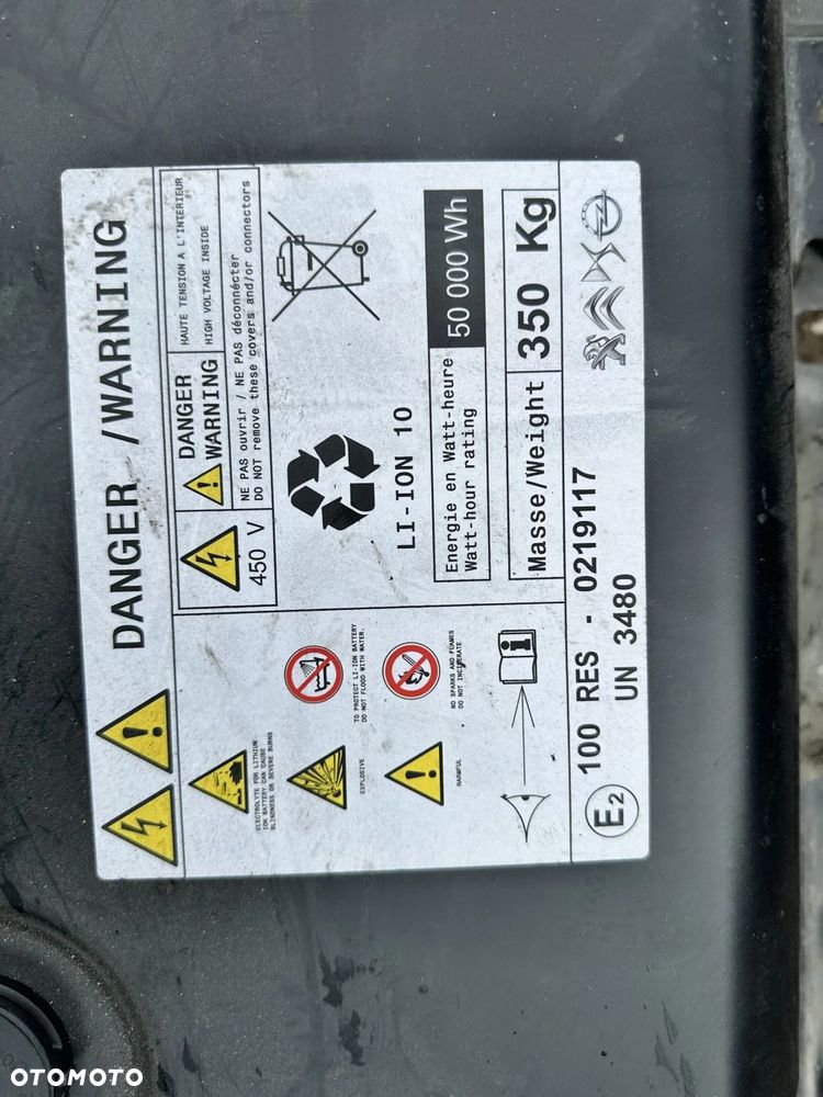BATERIA AKUMULATOR PEUGEOT 50KWH 100RES 0219117UN3480 - 2