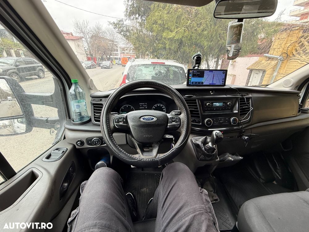 Ford Transit an 2020 L3 Unic Proprietar Dokka 7 locuri punte dubla bena camioneta basculabila NU Mercedes VW IVECO 35c Peugeot 131cai Carte Service Fără probleme - 32