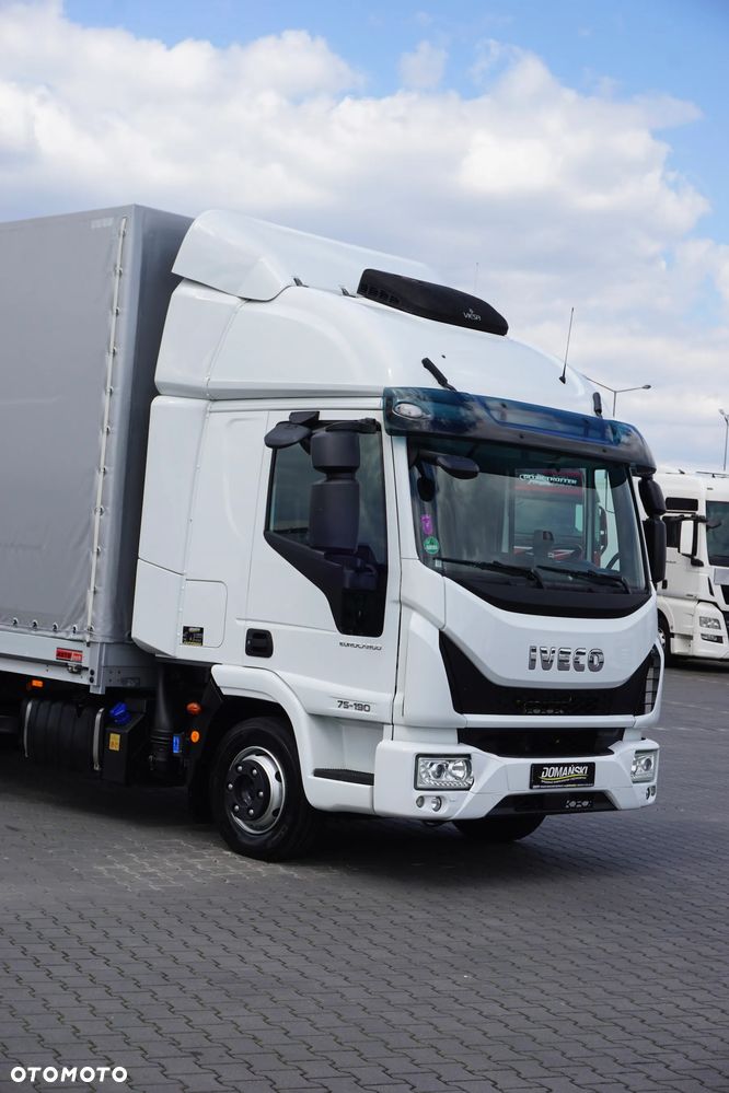 Iveco EUROCARGO / 75 - 190 / ACC / E 6 / BURTO-PLANDEKA / 16 PALET - 26