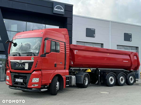 MAN TGX 18.510 BLS HYDRAULIKA RETARDER + SCHWARZMULLER WYWROTKA STAL 27m3