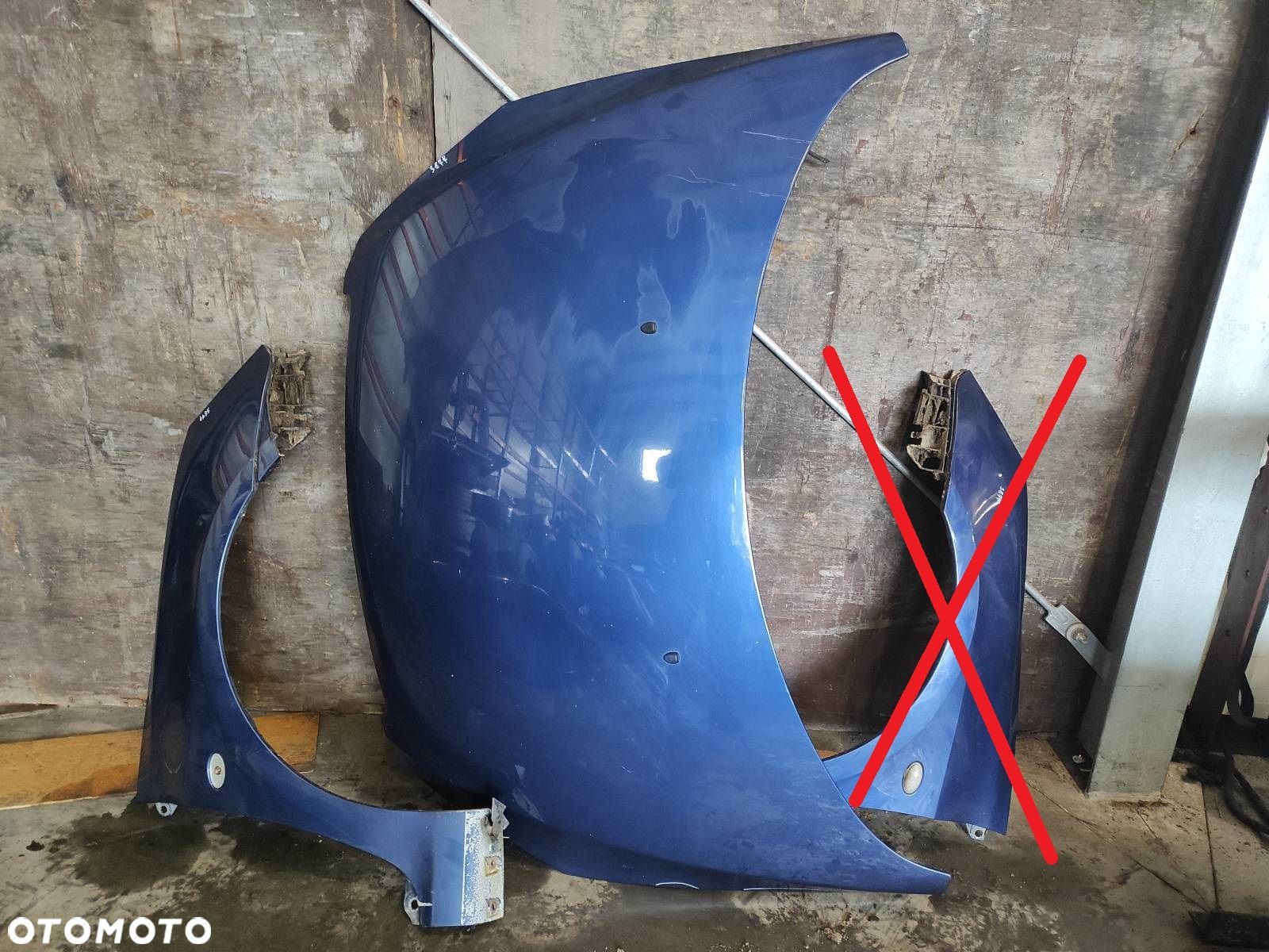 MASKA POKRYWA SILNIKA + BŁOTNIK PRAWY PRZÓD PEUGEOT 307 I EGED - 1