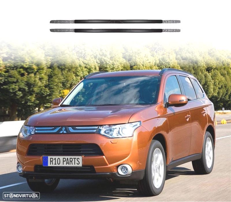 BARRAS DE TEJADILHO MITSUBISHI OUTLANDER 13-21 PRETO - 1