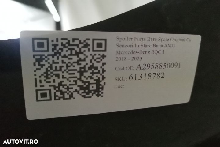 Spoiler Fusta Bara Spate Original Cu Senzori In Stare Buna AMG Mercede - 8
