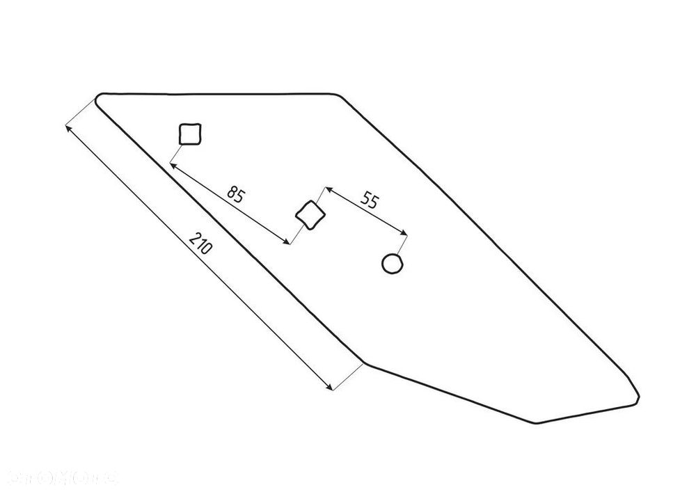 LEMKEN DŁUTO NAPAWANE B2SP 3364150 PRAWE / LEWE 3364151 DE - 3