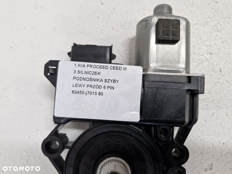 KIA PROCEED III SILNICZEK PODNOŚNIKA SZYBY LEWY PRZÓD PRZEDNI 6 PIN 82450-J7015 - 4