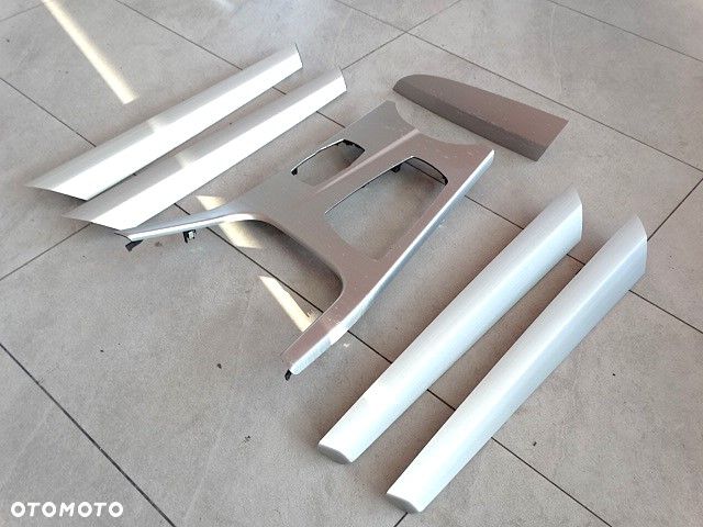 BMW X3 F25 Listwy Ozdobne Konsoli Drzwi Feinschliff  Aluminium Drobno Szczotkowane Euro Komplet - 2