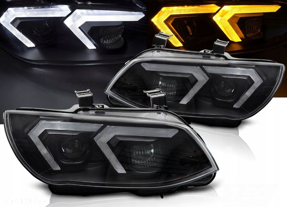 Reflektor Lampa L+R Bi Xenon LED Ring 3D Tuning Bmw 3 e92 e93 Lift LCI 10- - 1