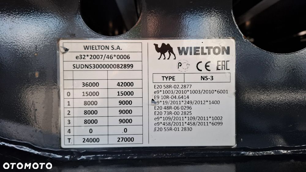 Wielton NS3K / MEGA / OŚ PODNOSZONA / STAN BDB - 27
