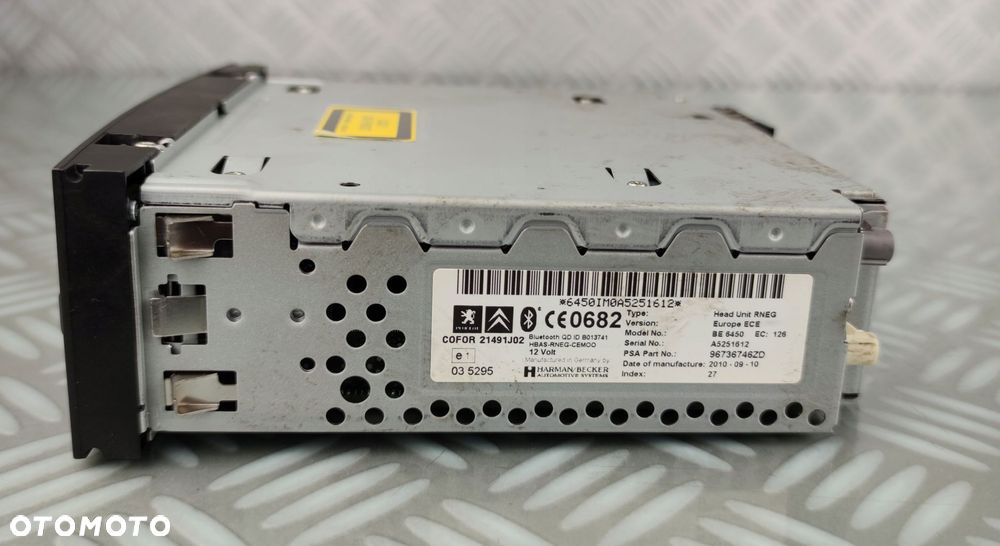 96736746ZD radio fabryczne nawigacja bluetooth CITROEN C5 X7 III 3 - 4