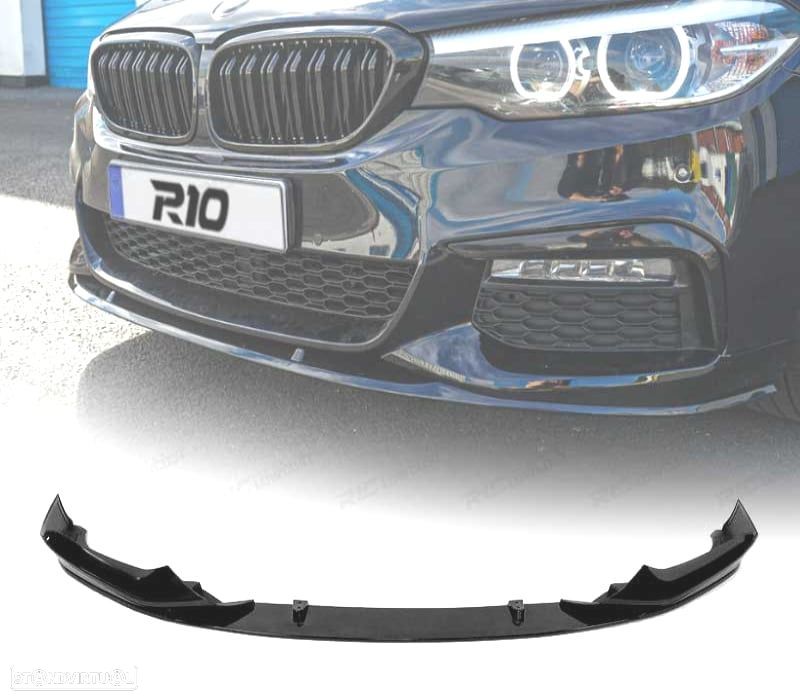SPOILER LIP FRONTAL BMW G30 G31 17- LOOK PERFORMANCE II PRETO BRILHANTE - 1