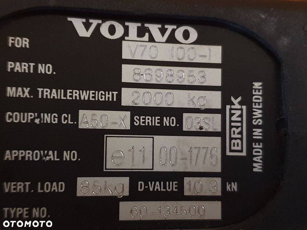 HAK KULA VOLVO V70 S60 - 2