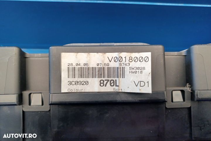Ceasuri bord 3C0920870L Volkswagen VW Passat B6 [2005 - 2010] wagon 5 - 2
