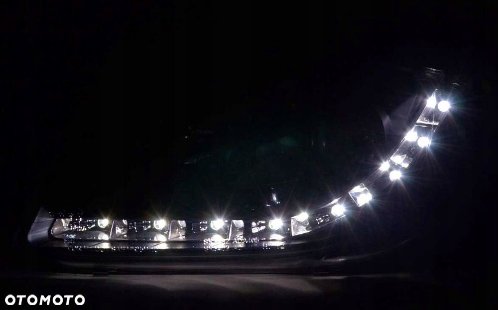 Reflektor Lampa L+R Diody Soczewka Clear Black Czarne Audi a4 b7 8e 04-08 - 5