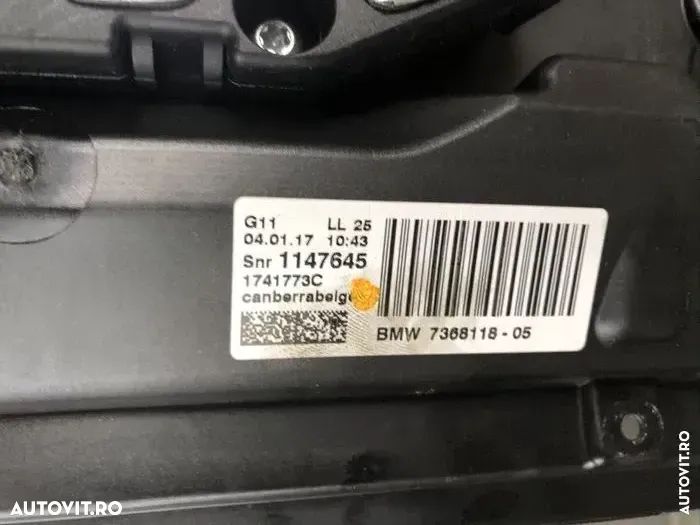 Trapa geam sticla plafon panoramă panoramic bmw seria 7 G11 G12 turelă Motoras Actuator - 8