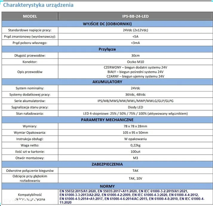 Balanser napięcia akumulatorów IPS-BB-24 24V Rybnik - 2