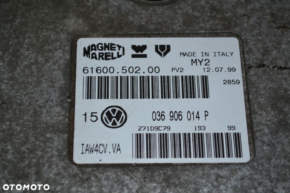VW AUDI SEAT KOMPUTER STEROWNIK SILNIKA 1,4 16V 036906014P - 2